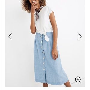 Madewell chambray skirt